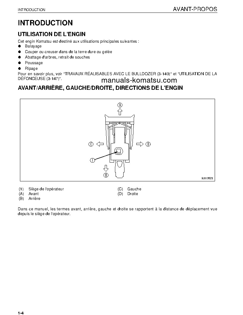 Protected: D475A-5(JPN)-E0 S/N 30071-UP Operation manual (French)