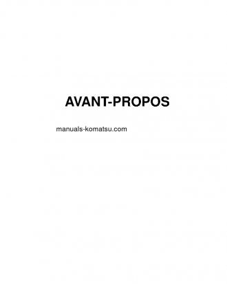 D155AX-6(JPN) S/N 80807-UP Operation manual (French)