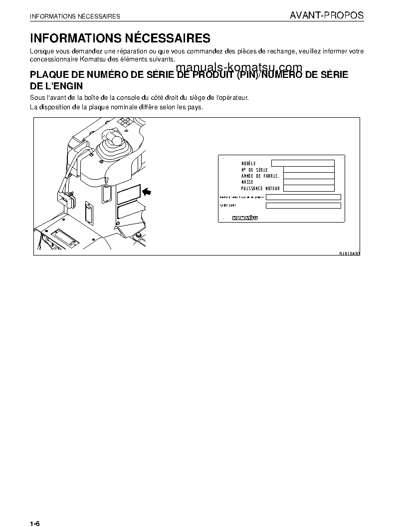 Protected: D155AX-6(JPN) S/N 80807-UP Operation manual (French)