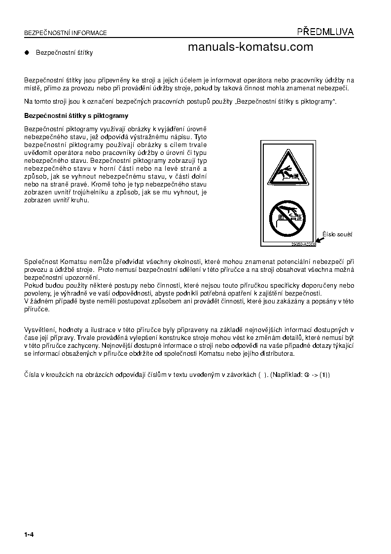 Protected: PC800-8(GBR)-E0 S/N K55001-UP Operation manual (Czech)