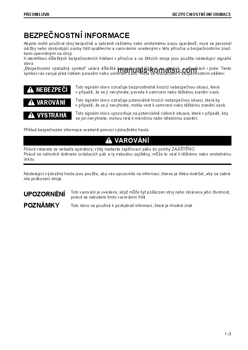 Protected: PC228USLC-10(GBR) S/N 1149-UP Operation manual (Czech)