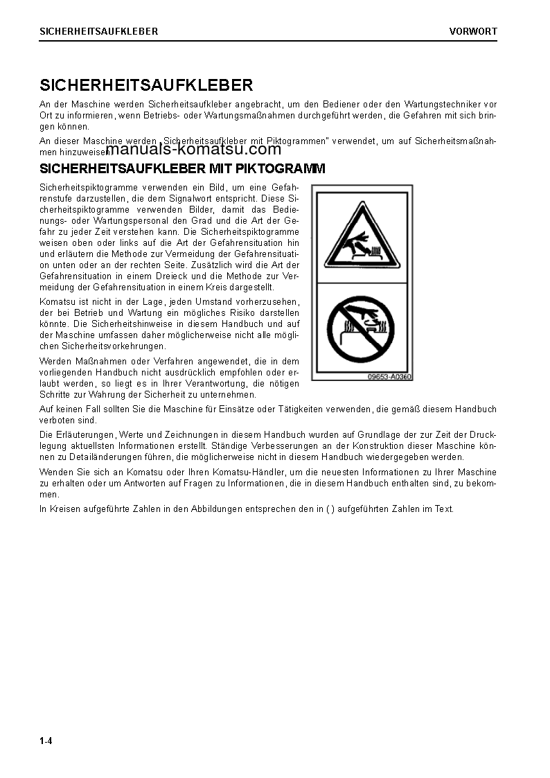 Protected: PC290NLC-11(GBR) S/N K70001-UP Operation manual (German)