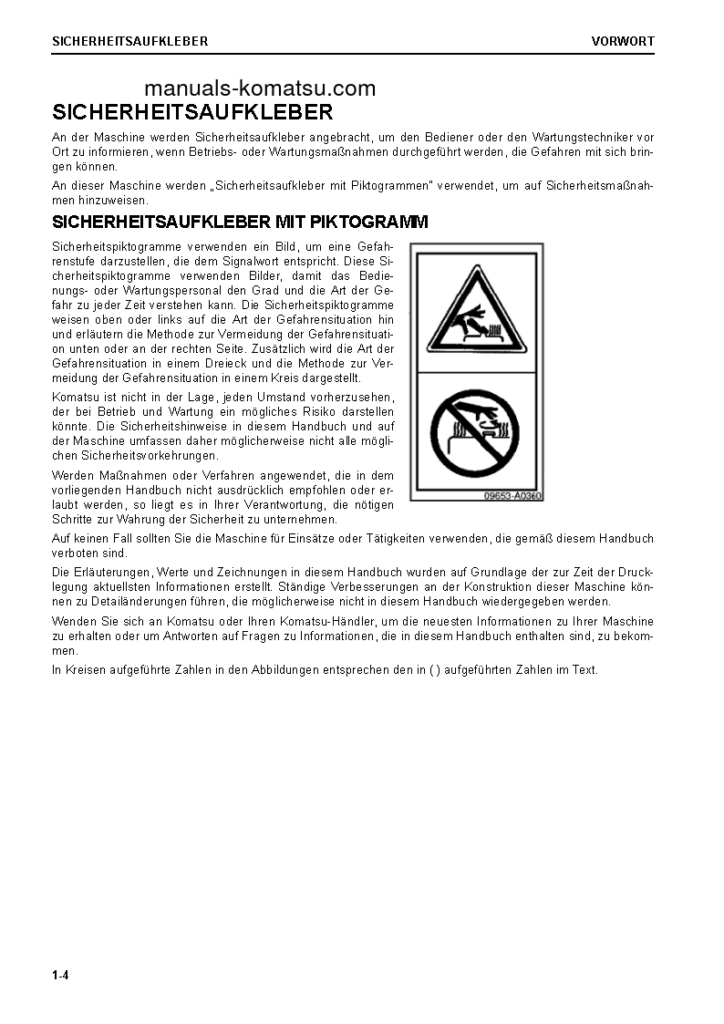 Protected: PC210LC-11(GBR)-DEMOLITION S/N K70001-UP Operation manual (German)