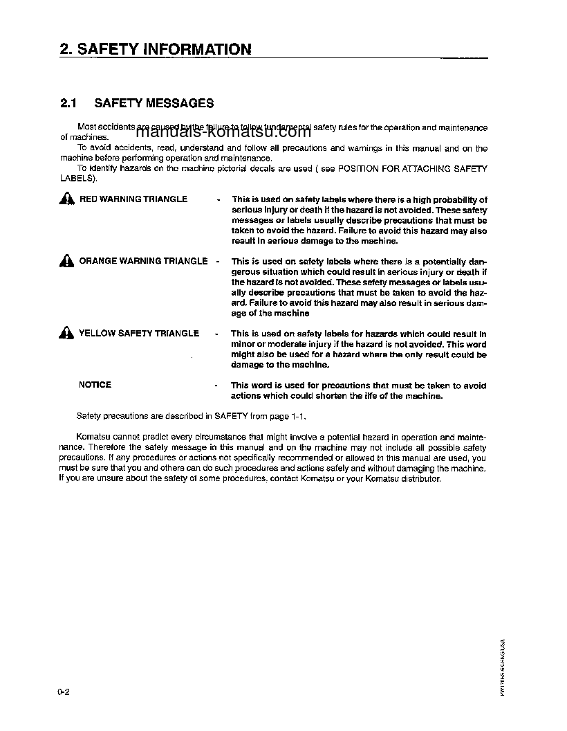 Protected: PW170ES-6(GBR)-K S/N K32001-K34000 Operation manual (English)