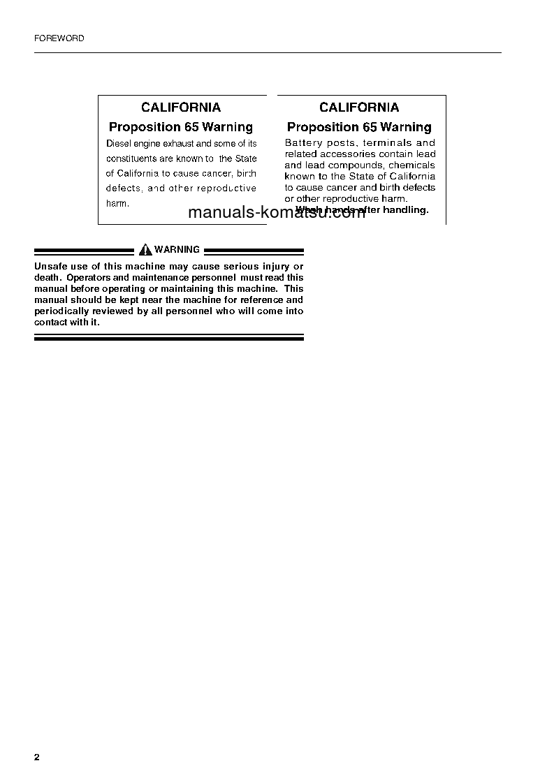 Protected: PW170ES-6(GBR)-K S/N K34001-UP Operation manual (English)