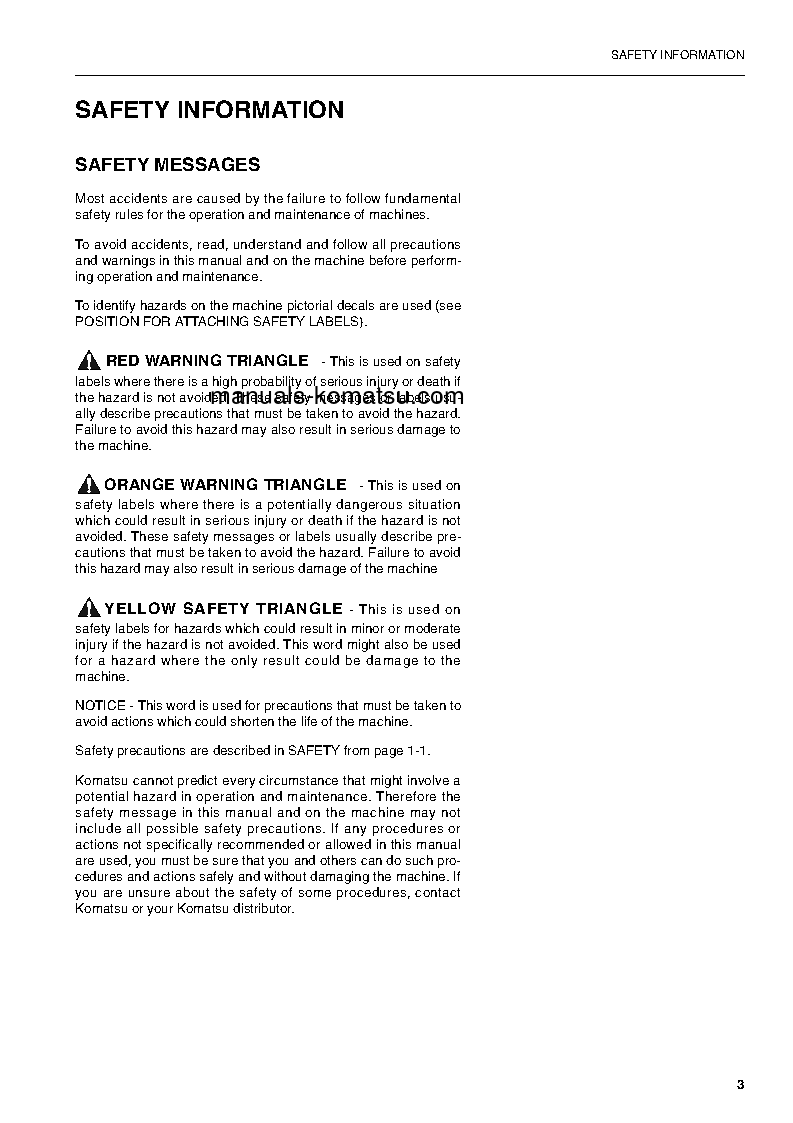 Protected: PW170ES-6(GBR)-K S/N K34001-UP Operation manual (English)