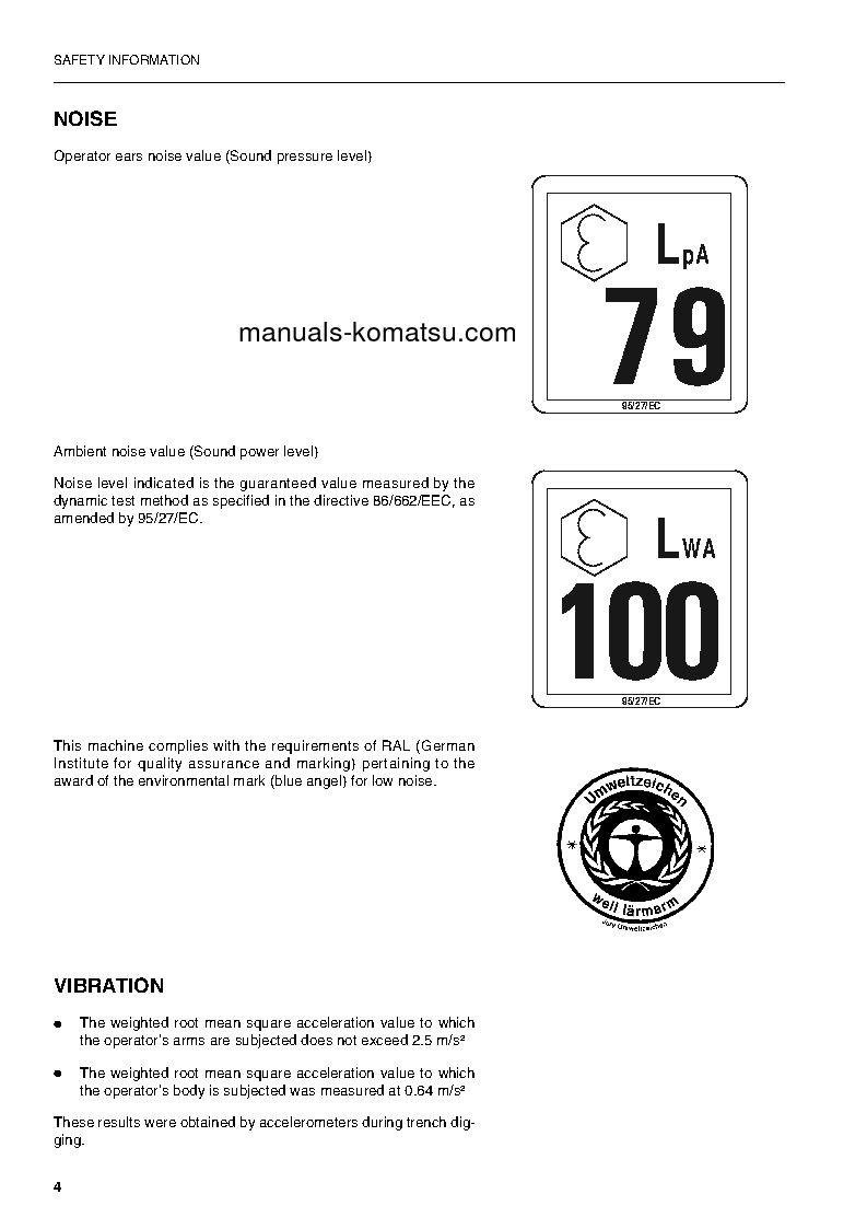 Protected: PW170ES-6(GBR)-K S/N K34001-UP Operation manual (English)