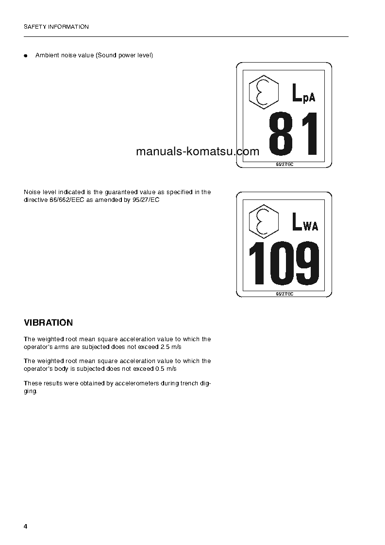 Protected: PC450-6(GBR)-K S/N K32001-K34021 Operation manual (English)