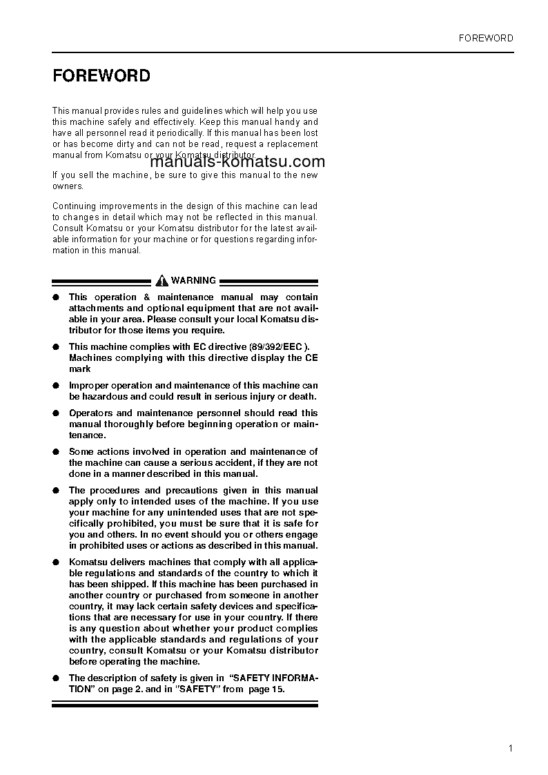 Protected: PC450-6(GBR)-K S/N K34022-UP Operation manual (English)