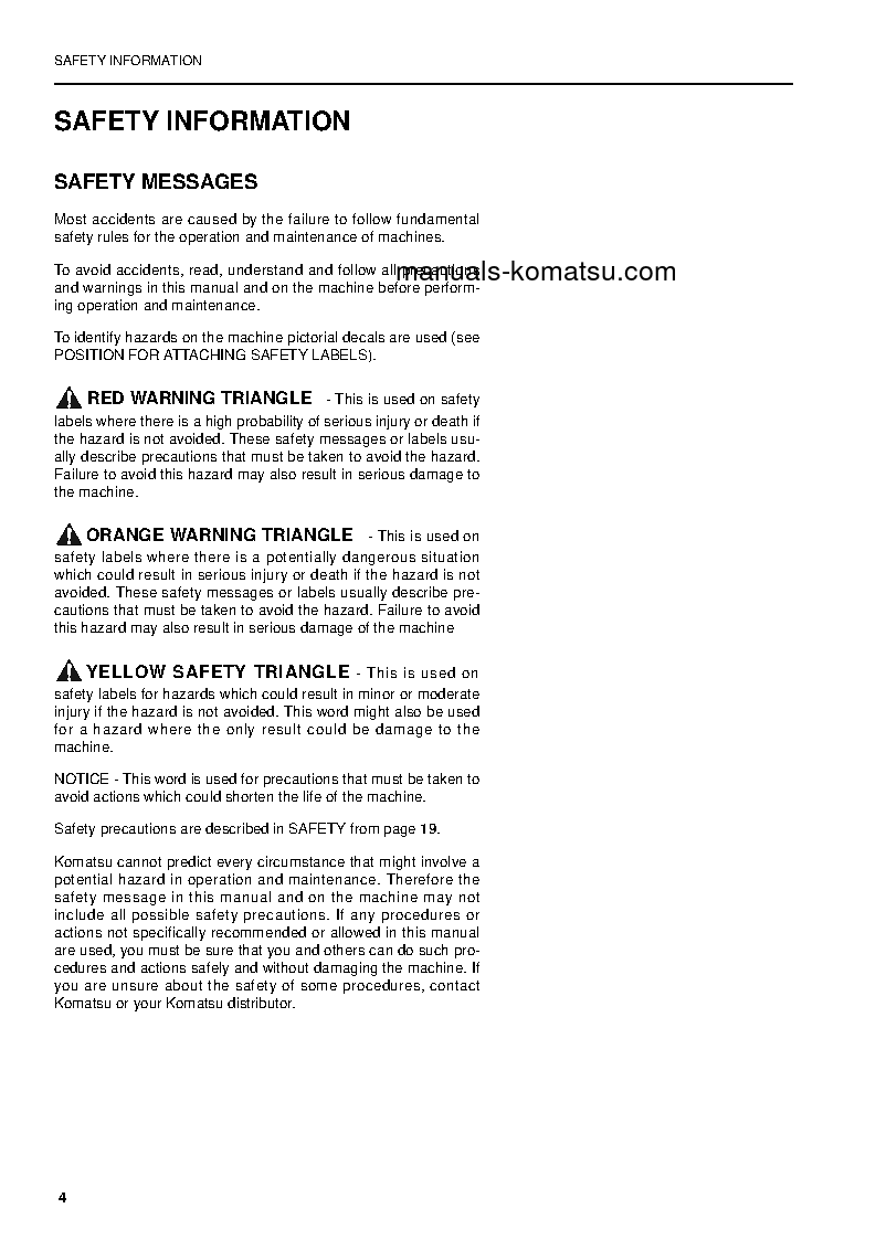 Protected: PW200-7(GBR)-K S/N K40001-K40145 Operation manual (English)