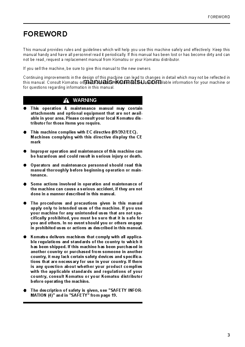 Protected: PW220-7(GBR)-K S/N K40146-UP Operation manual (English)
