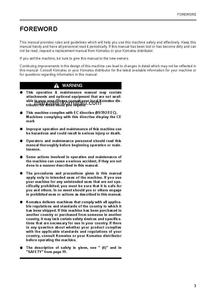 Protected: PW200-7(GBR)-USA S/N K40146-UP Operation manual (English)