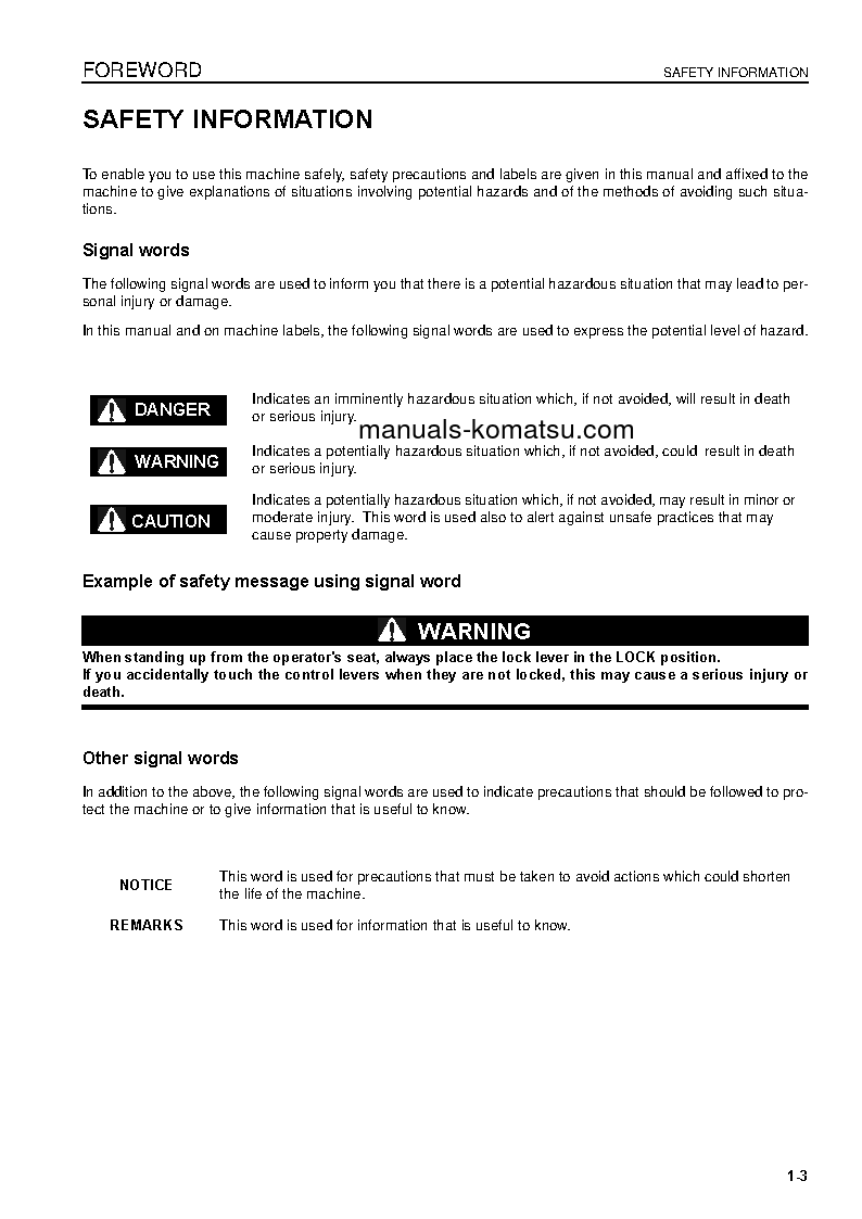 Protected: PC600LC-8(GBR) S/N K50001-UP Operation manual (English)