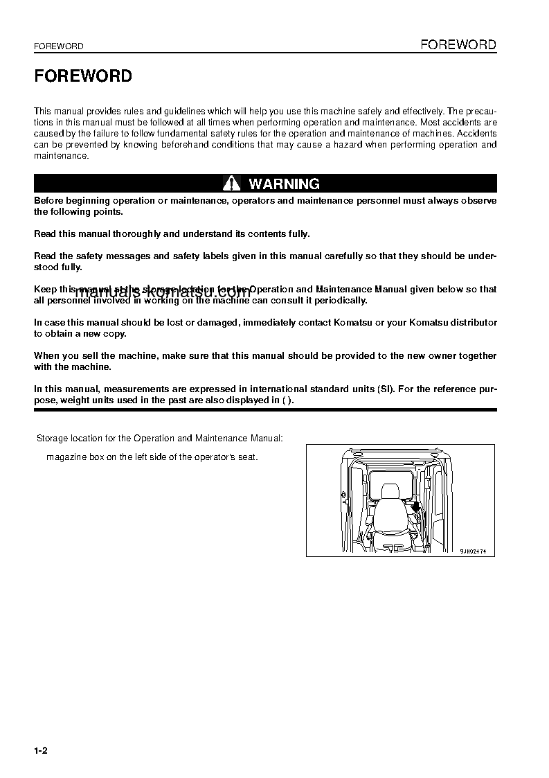 Protected: PC700LC-8(GBR)-E0 S/N K50001-UP Operation manual (English)