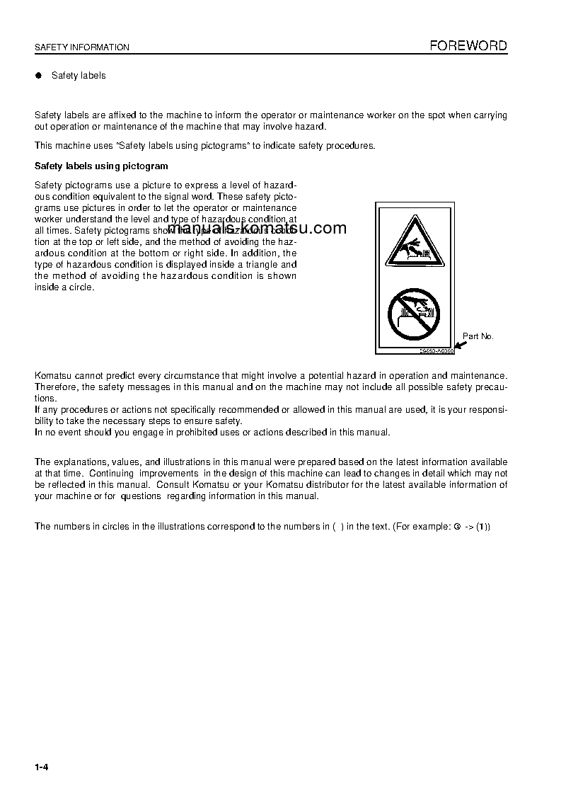 Protected: PC700LC-8(GBR)-E0 S/N K50001-UP Operation manual (English)