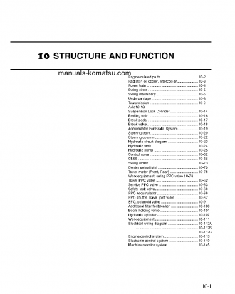 PW170ES-6(GBR)-K S/N K30001-K32000 Shop (repair) manual (English)