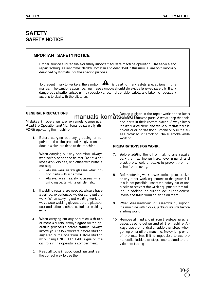Protected: PC180LC-6(GBR)-K S/N K32001-UP Shop (repair) manual (English)