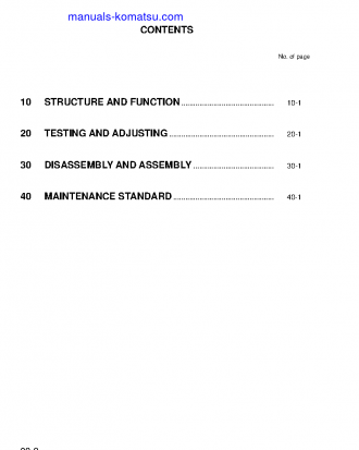 PW170ES-6(GBR)-K S/N K32001-K34000 Shop (repair) manual (English)