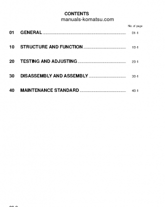 PW170ES-6(GBR)-K S/N K32001-UP Shop (repair) manual (English)