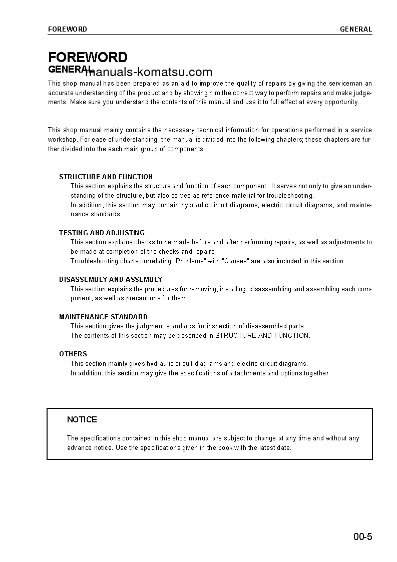 Protected: PC450LC-7(GBR)-K S/N K40001-UP Shop (repair) manual (English)