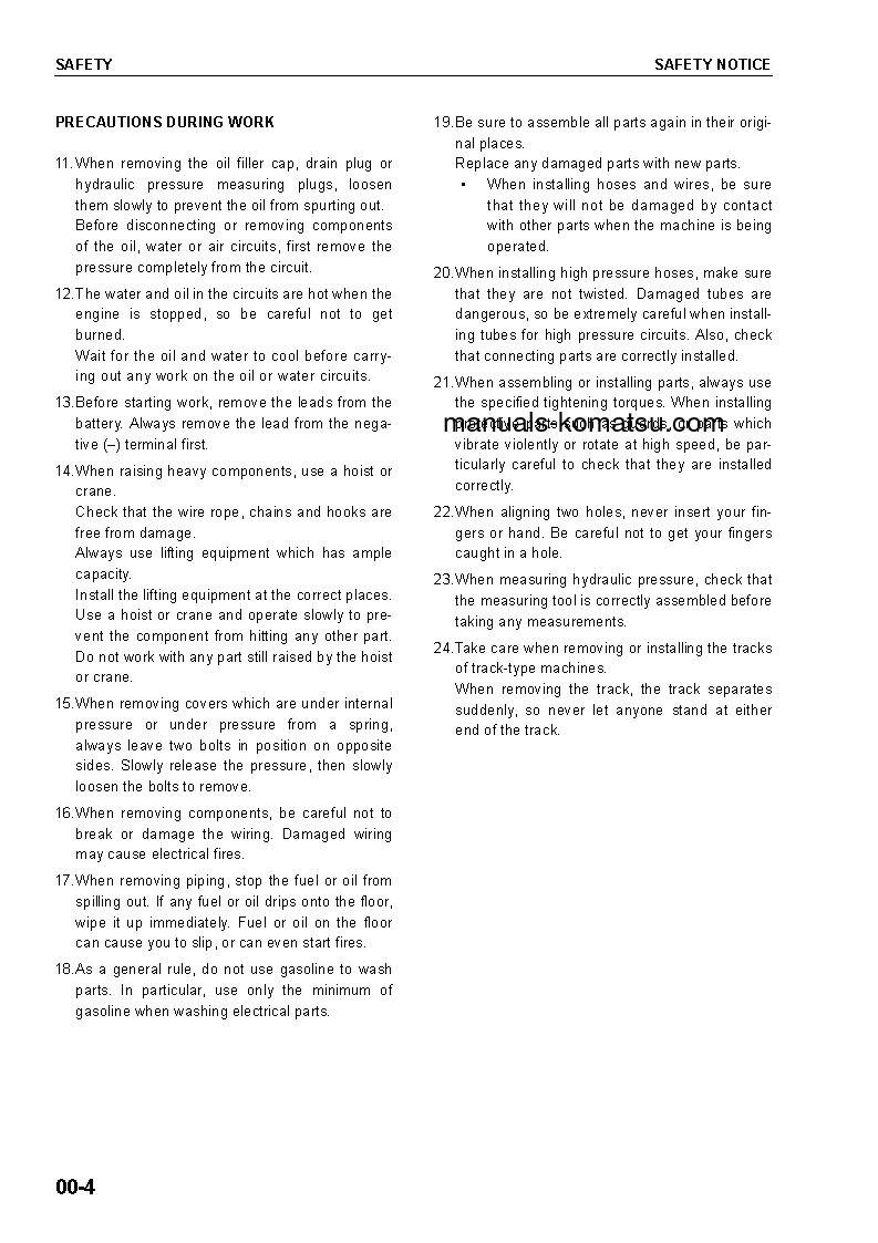 Protected: PC750SE-7(GBR)-K S/N K40001-UP Shop (repair) manual (English)