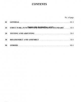 PW160-7(GBR)-K S/N K40001-UP Shop (repair) manual (English)