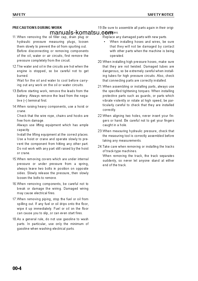 Protected: PC600LC-7(GBR)-K S/N K40001-UP Shop (repair) manual (English)