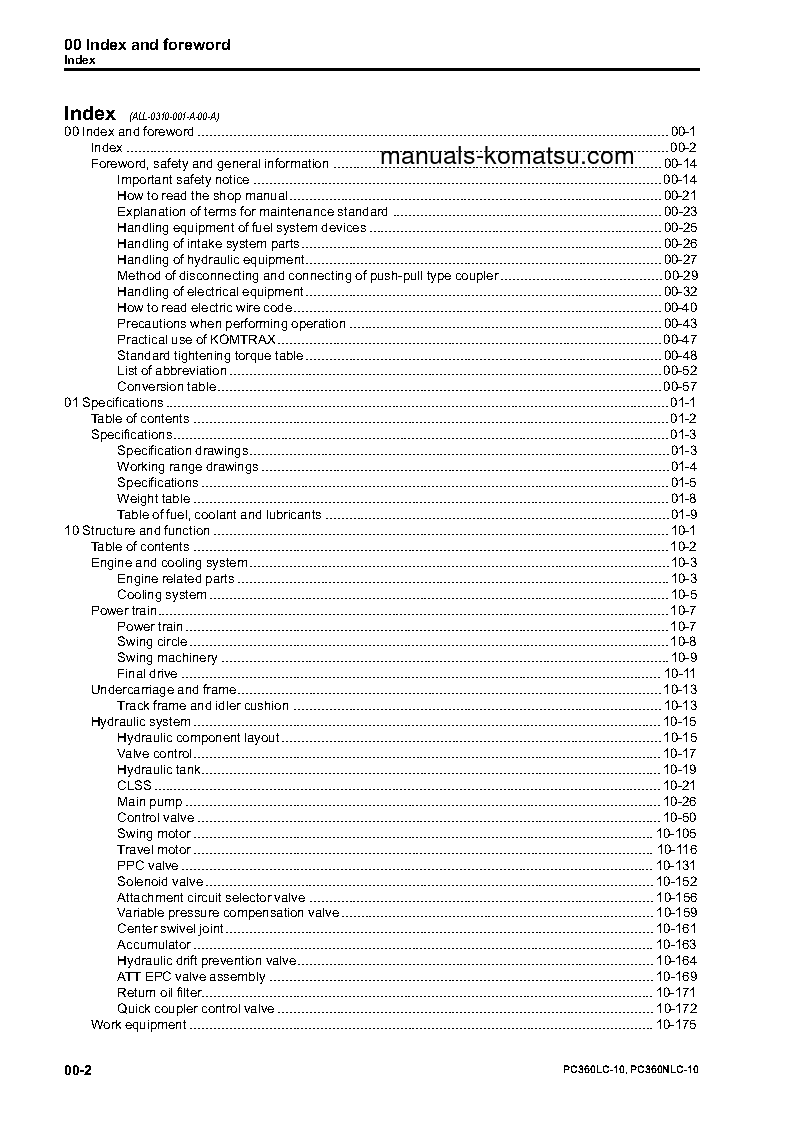 Protected: PC360LC-10(GBR) S/N K60001-UP Shop (repair) manual (English)
