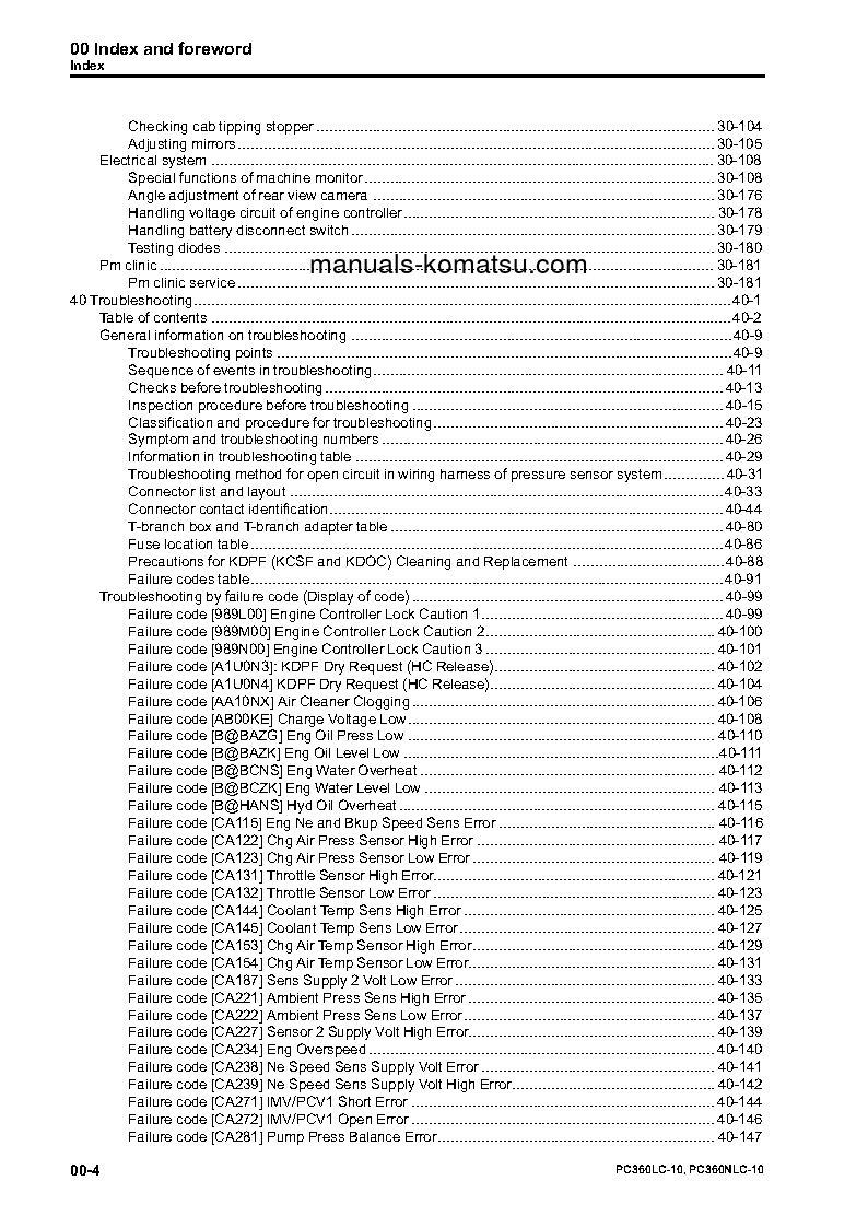 Protected: PC360LC-10(GBR) S/N K60001-UP Shop (repair) manual (English)