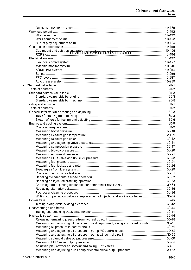 Protected: PC490LC-10(GBR) S/N K60001-UP Shop (repair) manual (English)