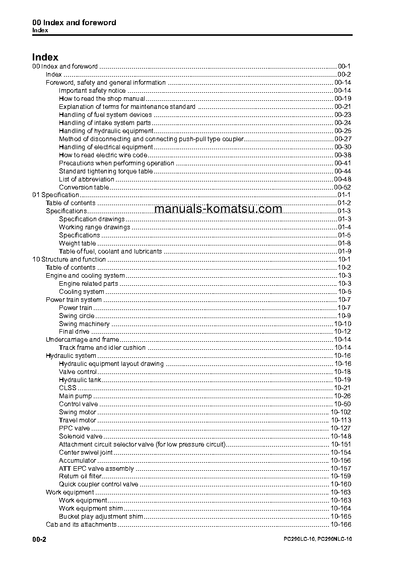 Protected: PC290NLC-10(GBR) S/N 15001-UP Shop (repair) manual (English)