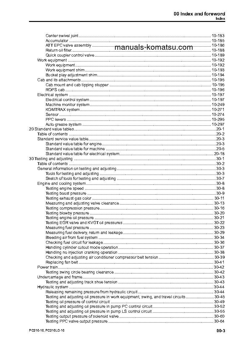 Protected: PC210-10(GBR) S/N 450120-UP Shop (repair) manual (English)
