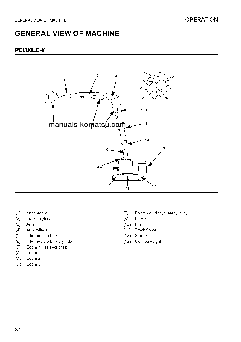 Protected: PC800LC-8(GBR)-HIGH REACH DEMOLITION S/N K50001-UP Operation manual (English)
