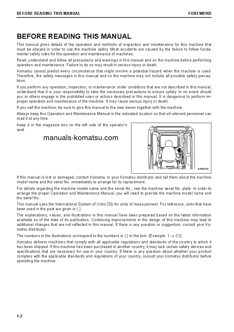 Protected: PC240NLC-11(GBR) S/N 95001-UP Operation manual (English)