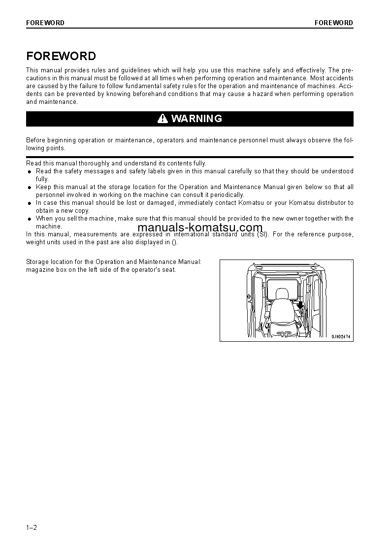 Protected: PC210LC-10(GBR) S/N K60600-UP Operation manual (English)