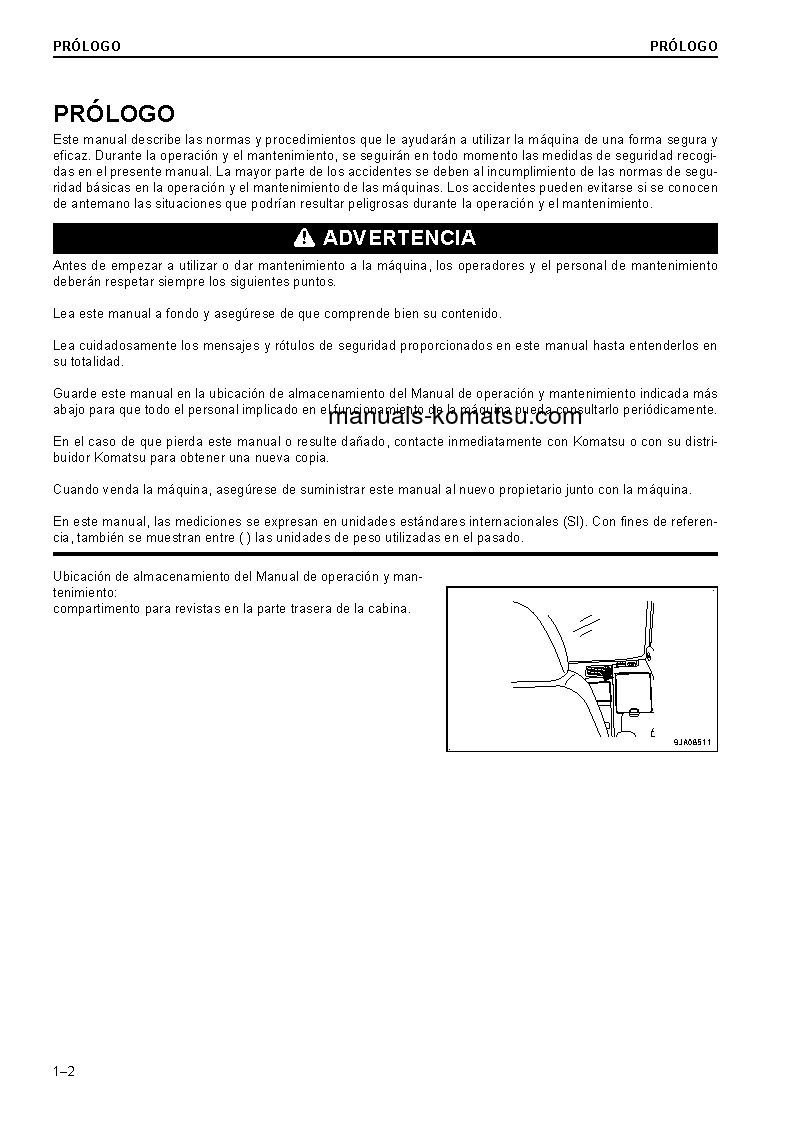 Protected: PC228USLC-10(GBR) S/N 1149-UP Operation manual (Spanish)