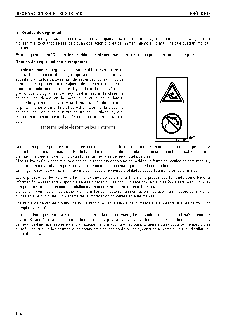 Protected: PC228USLC-10(GBR) S/N 1149-UP Operation manual (Spanish)