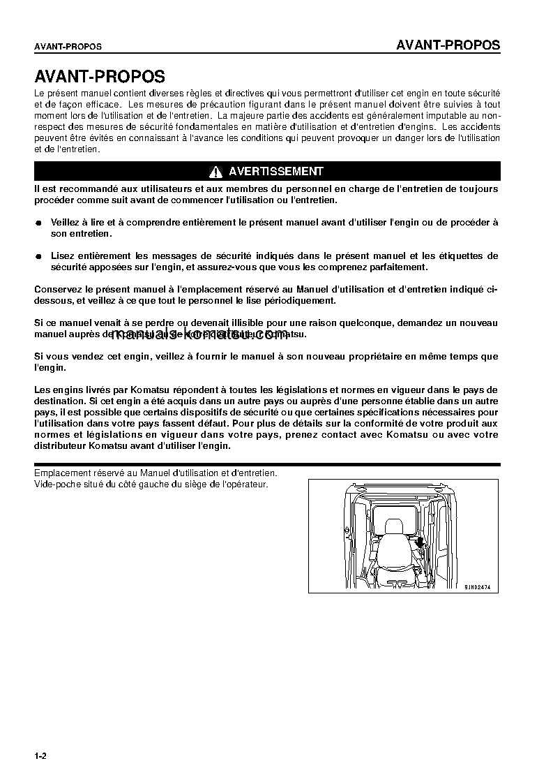 Protected: PC180LC-7(GBR)-K S/N K40001-UP Operation manual (French)