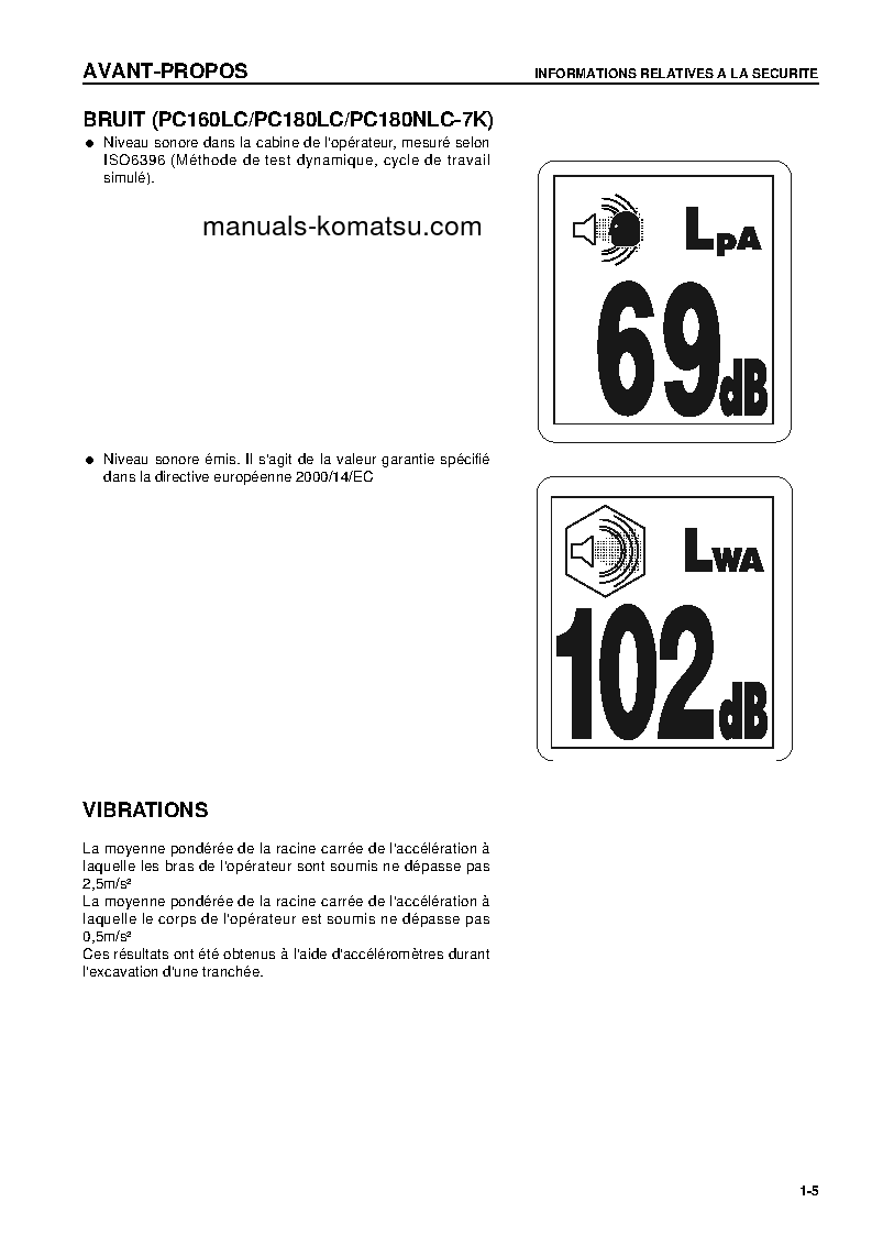 Protected: PC180LC-7(GBR)-K S/N K40001-UP Operation manual (French)
