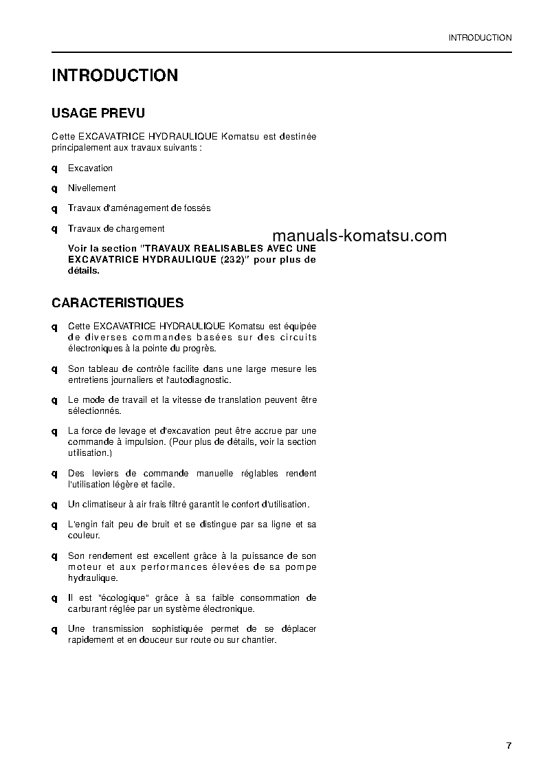 Protected: PW200-7(GBR)-K S/N K40146-UP Operation manual (French)