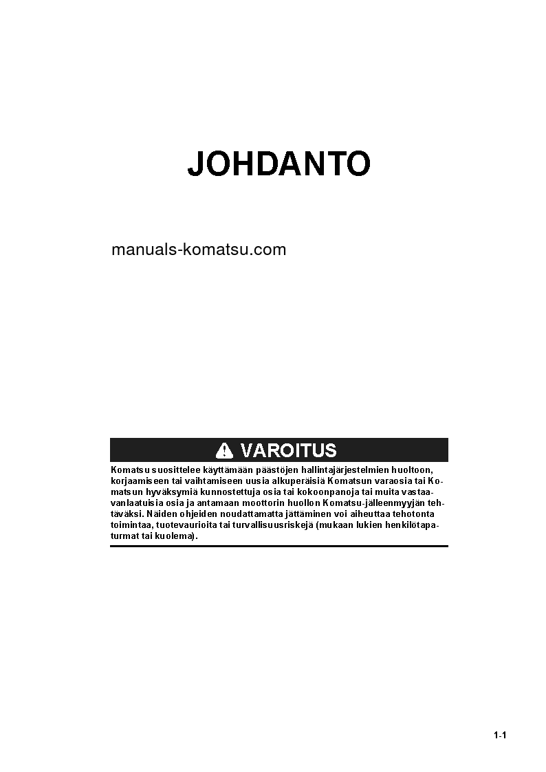 Protected: PC240LC-11(GBR) S/N K70001-UP Operation manual (Finnish)