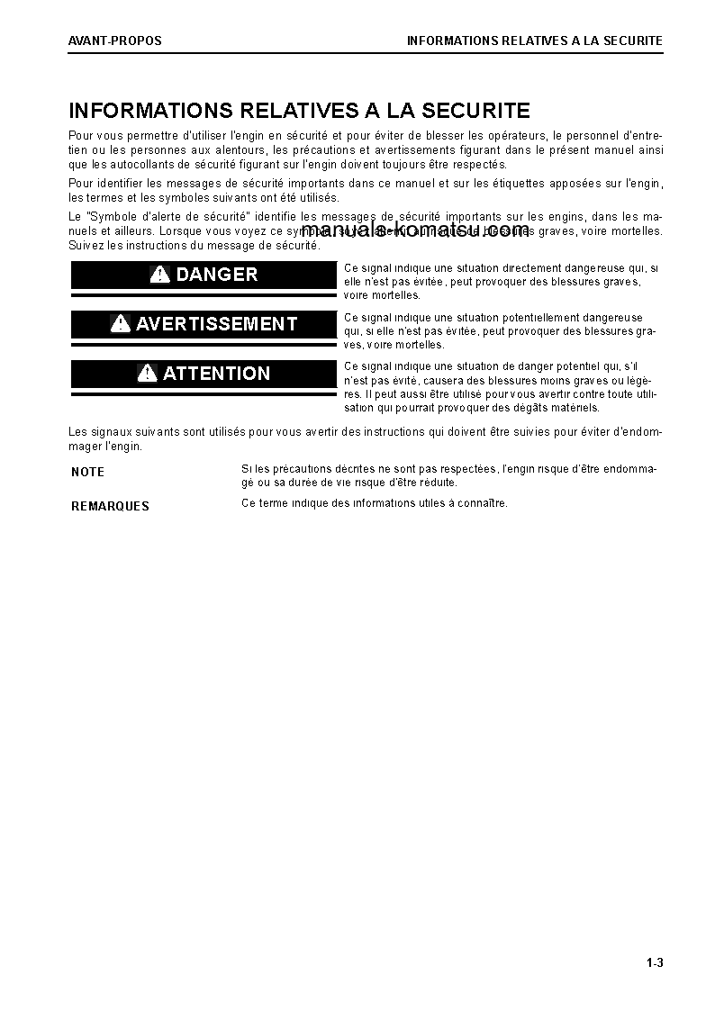 Protected: PC210LC-11(GBR) S/N 500007-UP Operation manual (French)