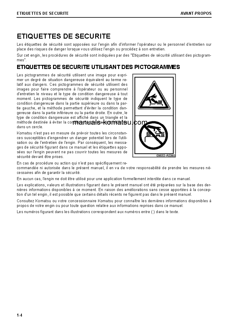 Protected: PC210LC-11(GBR) S/N 500007-UP Operation manual (French)