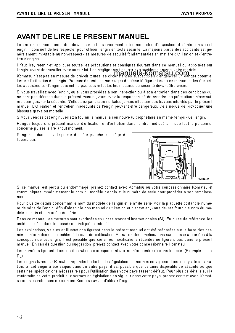 Protected: PC290NLC-11(GBR)-DEMOLITION S/N K70001-UP Operation manual (French)