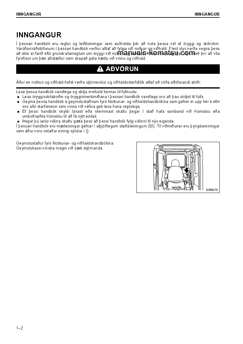 Protected: PC240LC-10(GBR) S/N K60256-UP Operation manual (Icelandic)