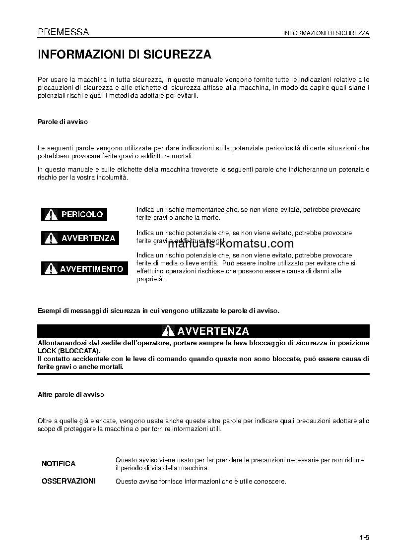 Protected: PC230NHD-8(GBR) S/N K50114-UP Operation manual (Italian)