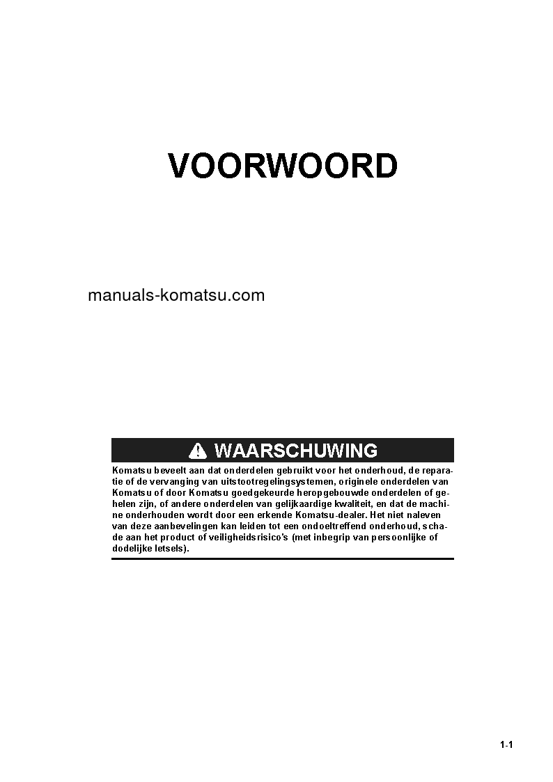 Protected: PC240LC-11(GBR) S/N K70001-UP Operation manual (Dutch)