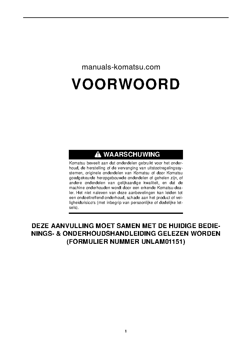Protected: PC210LCI-10(GBR) S/N 451080-UP Operation manual (Dutch)