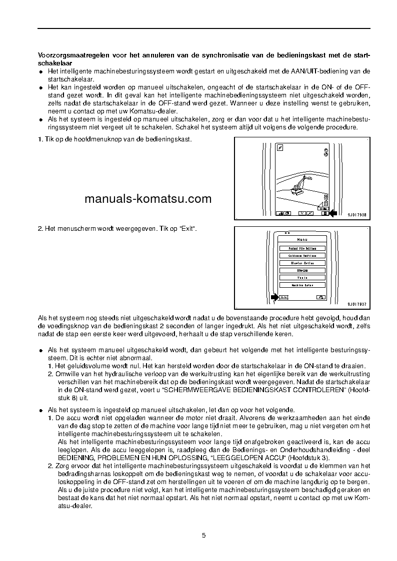 Protected: PC210LCI-10(GBR) S/N 451080-UP Operation manual (Dutch)