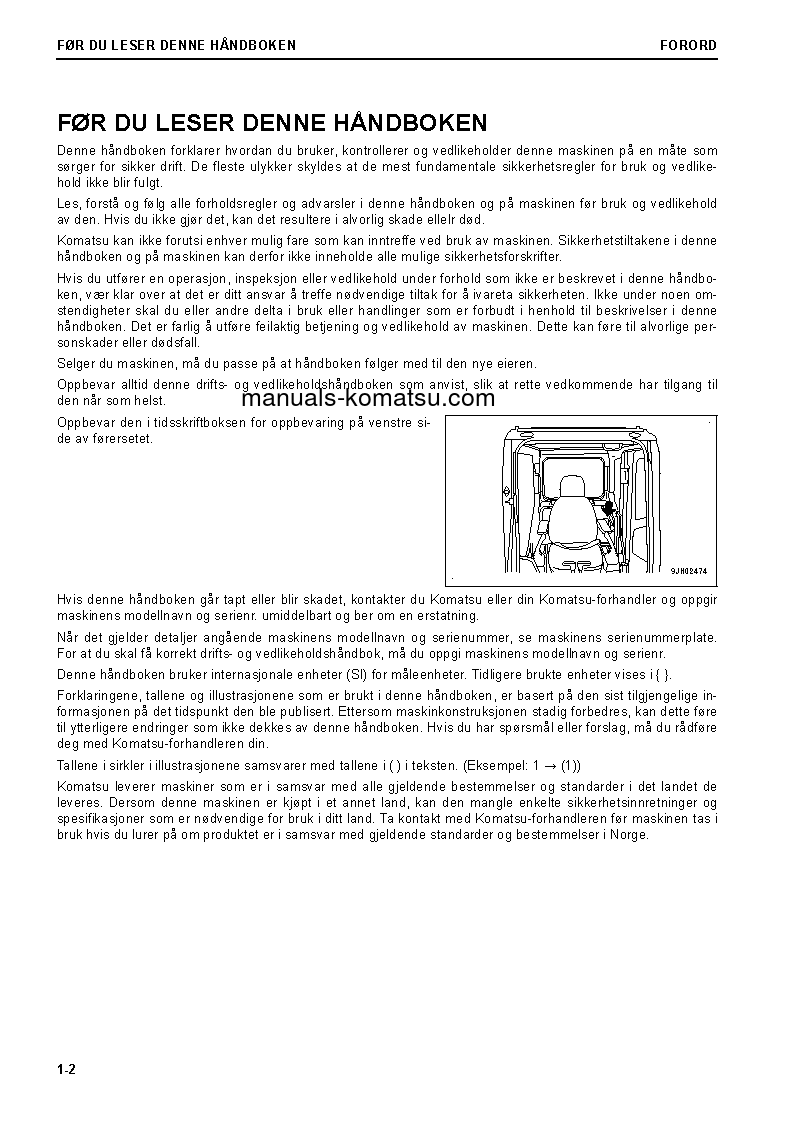 Protected: PC240NLC-11(GBR) S/N K70001-UP Operation manual (Norwegian)